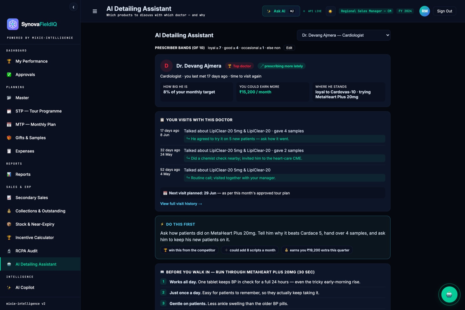 AI detailing assistant